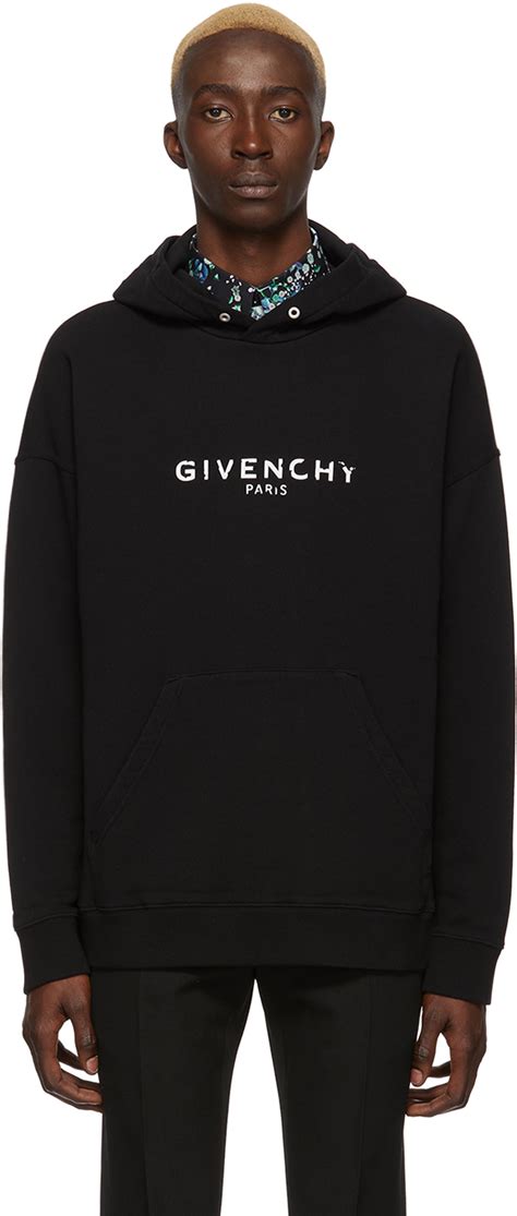 givenchy hoodie black|givenchy black and beige hoodie.